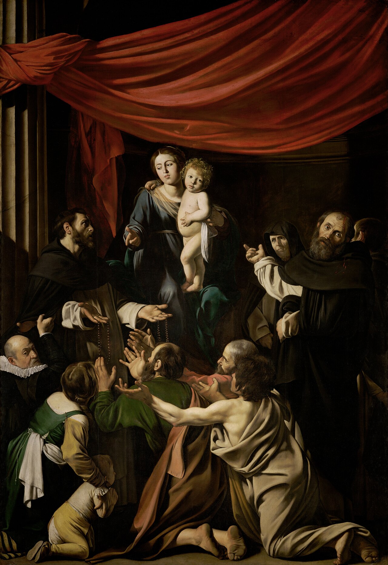 Our Lady presenting the Rosary to Saint Dominic